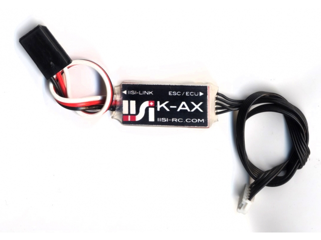 Iisi EXP-K-AX: Telemetrie-Anschluss für Regler / ECU  Variante Hobbywing (+Adapter)